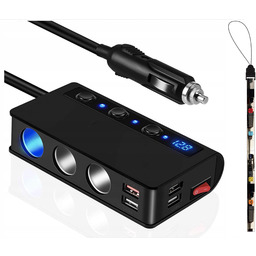 Rozgałęźnik Rozdzielacz Usb 12/24V|QC USB-A|3 x USB-A|3 x