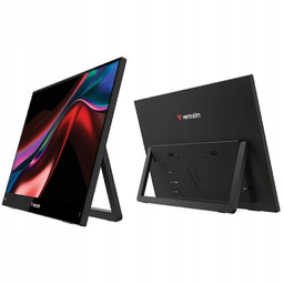 Monitor przenośny dotykowy Verbatim Light 15,6" Fhd czarny