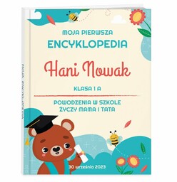 Encyklopedia z nadrukiem dla dziewczynki na rozpoczęcie roku