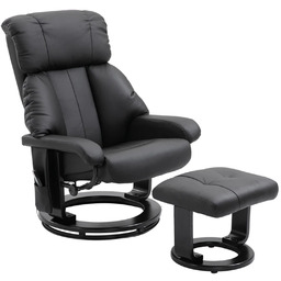 FOTEL MASUJĄCY RELAKSACYJNY TELEWIZYJNY WYPOCZYNKOWY Z MASAŻEM CZARNY