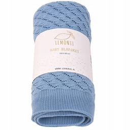 Kocyk niemowlęcy bawełna 100% ażurowy Lemonii