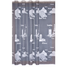 Firany Gotowe Mlodziez Miasta 200X160 Haft Firany