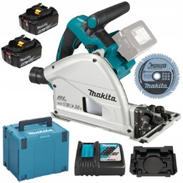 Makita Pilarko-zagłębiarka 165mm Lxt 18V+18V DSP600ZJ DC18RC, 2x