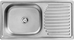 KUCHINOX Zlewozmywak stalowy TRAFIS 1-komorowy z ociekaczem inox