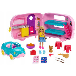 Barbie Przyczepa Kempingowa Chelsea Lalka FXG90