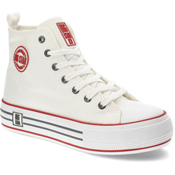 Big Star Białe Trampki Damskie Stylowe Buty