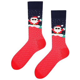 Wola Świąteczne skarpetki męskie "Cool Santa" bawełniane, hipoalergiczne,