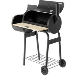 Grill węglowy z wędzarnią 60 x 30 cm