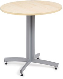 Okrągły stół do stołówki SANNA, Ø700x720 mm, srebrny/brzoza