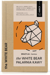 Kawa ziarnista The White Bear Brazylia Santos 1kg