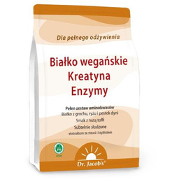 Dr. Jacob''s Białko wegańskie Kreatyna Enzymy, 1 kg