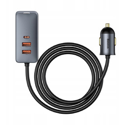 Ładowarka Baseus 2x Usb-c 2xUSB 120W rozdzielacz zapalniczki