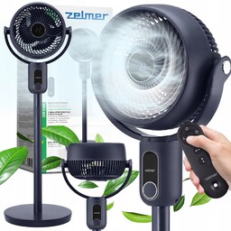 Wentylator Stojący Podłogowy Zelmer Cichy Oscylacja 3D Timer