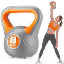 Kettlebell Hantla 8KG Kula Odważnik Siłowy Ergonomiczny Uchwyt