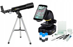 Teleskop i mikroskop National Geographic w walizce