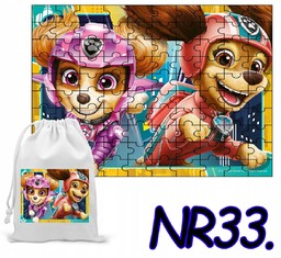 PUZZLE 70 EL. UKŁADANKA PREZENT PSI PATROL PIESKI