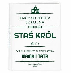 Encyklopedia z nadrukiem dla chłopca na rozpoczęcie roku
