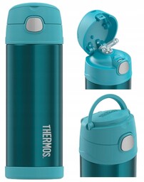Termos dla dzieci ze słomką Thermos turkusowy 470ml