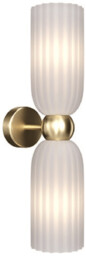 Maytoni Lampa ścienna Antic MOD302WL-02W szklana złota biała
