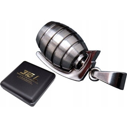 Srebrny Granat Zawieszka Na Łańcuszek Stal 316L