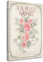 Obraz na płótnie, Kwiaty Róże Shabby Chic 60x90