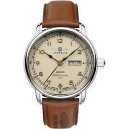 ZEPPELIN Zegarek 100 Jahre Mediterranee 9664-5 Srebrny