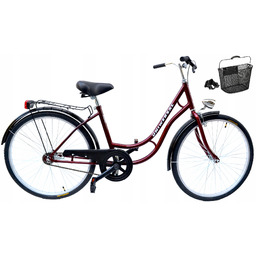 Rower Damski Damka Męski Miejski Uniwersal 26 Kosz