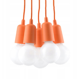 Sollux Lampa wisząca, 5 zwisów na gwint E27,