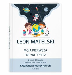 Encyklopedia z nadrukiem dla chłopca na urodziny