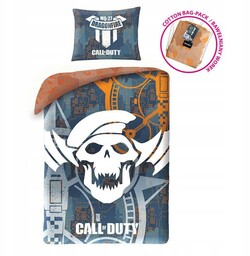 Pościel 140x200 Call of Duty szara poszewka 70x90
