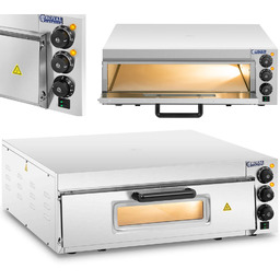 Piec do pizzy jednokomorowy z szybą 1 pizza