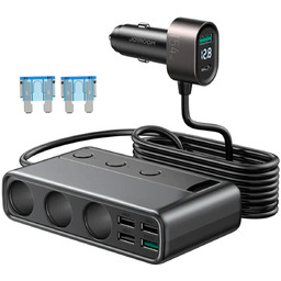 Ładowarka 9w1 samochodowa rozdzielacz 5x USB 1x USB-C