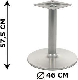 Podstawa stolika NY-B006, aluminium, wysokość 57,5 cm (stelaż
