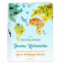 Encyklopedia z nadrukiem dla dziewczynki na urodziny