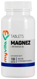 Magnez 450 mg + Witamina B6 Tabletki, MyVita,