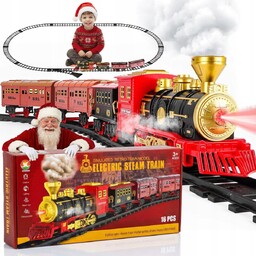Kolejka Świąteczna Elektryczna Na Baterie Dla Dzieci Duży