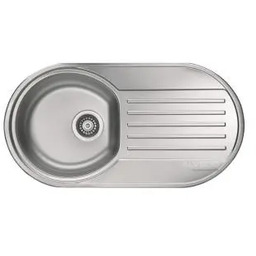 Alveus Form 40 1060001 Stalowy Satyna Zlewozmywak owalny