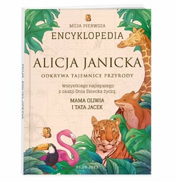 Encyklopedia z nadrukiem dla dziewczynki na Dzień Dziecka