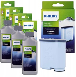zestaw odkamieniacz filtr Philips Saeco