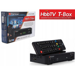 Tuner DVB-T2 Opticum Hbbtv T-box H.265