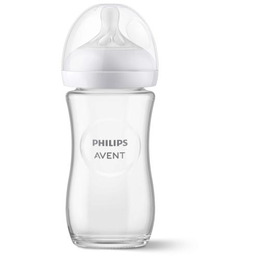 AVENT Natural Response Szklana butelka dla niemowląt 1m+
