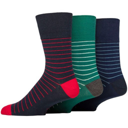 Gentle Grip Zestaw bezuciskowych skarpet męskich, COMPASS, bezszwowe,