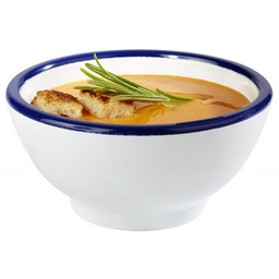 Miska z melaminy biało-niebieska 0,09L I APS