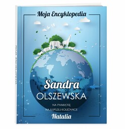Encyklopedia z nadrukiem dla koleżanki