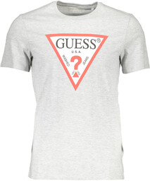 MĘSKA KOSZULKA Z KRÓTKIM RĘKAWEM GUESS JEANS SZARA