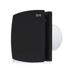 Wentylator łazienkowy czarny, osiowy, ścienny, wywiewny 120mm, 160m