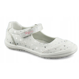 Baleriny Dziewczęce Wojtyłko B24419B Biały 24