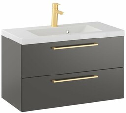 Szafka Wisząca Z Umywalką RON 80 cm -