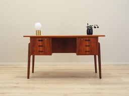 Pakamera Biurko tekowe, duński design, lata 60, produkcja: