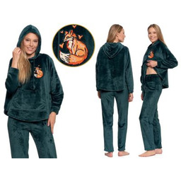 Moraj Piżama damska MARISA: butelkowa zieleń